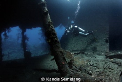 the shot was taken at Liberty wreck, Tulamben, Bali..i sa... by Kandis Semidang 